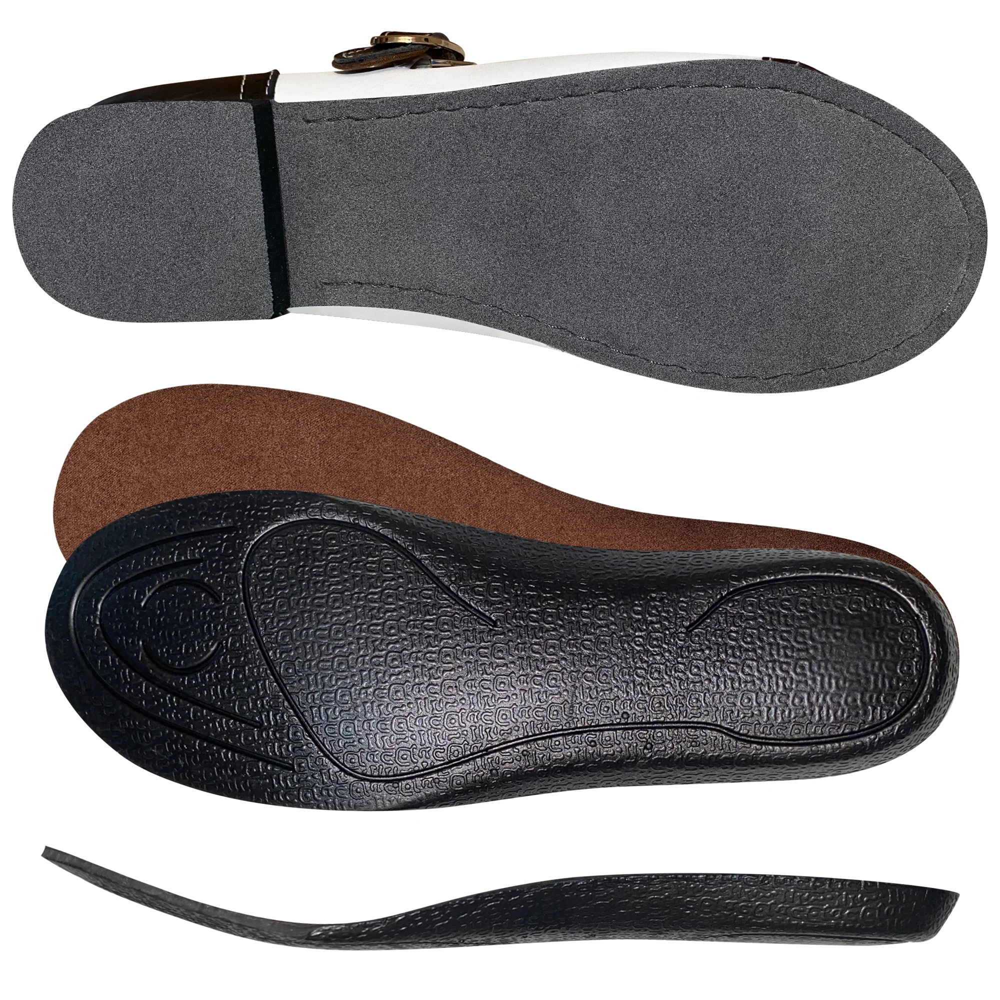 Aris Allen Aris Allen Black and White Snub Toe Mary Jane Wingtips thumbnail 6