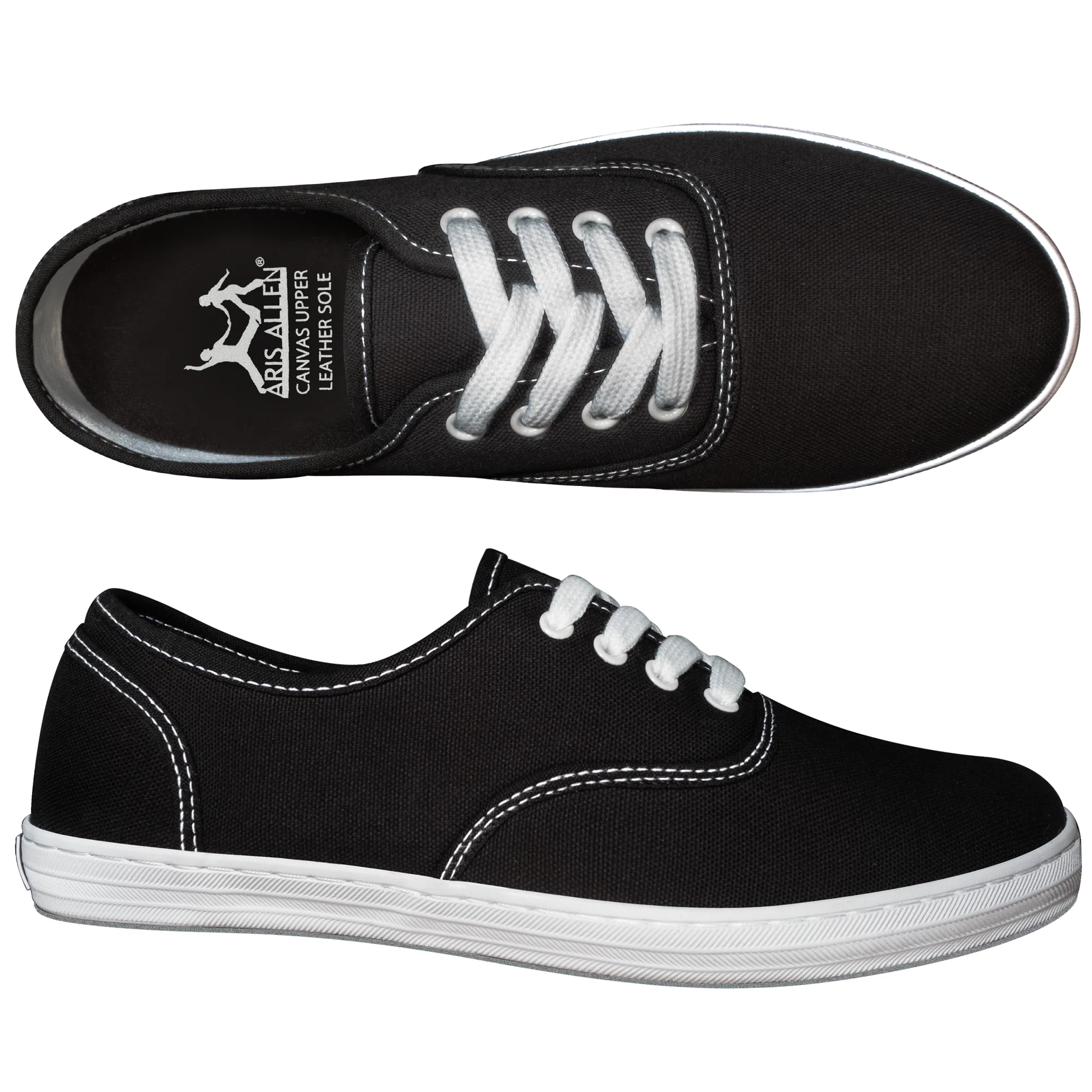 Aris Allen Aris Allen Women’s Black Classic Canvas Dance Sneaker thumbnail 5