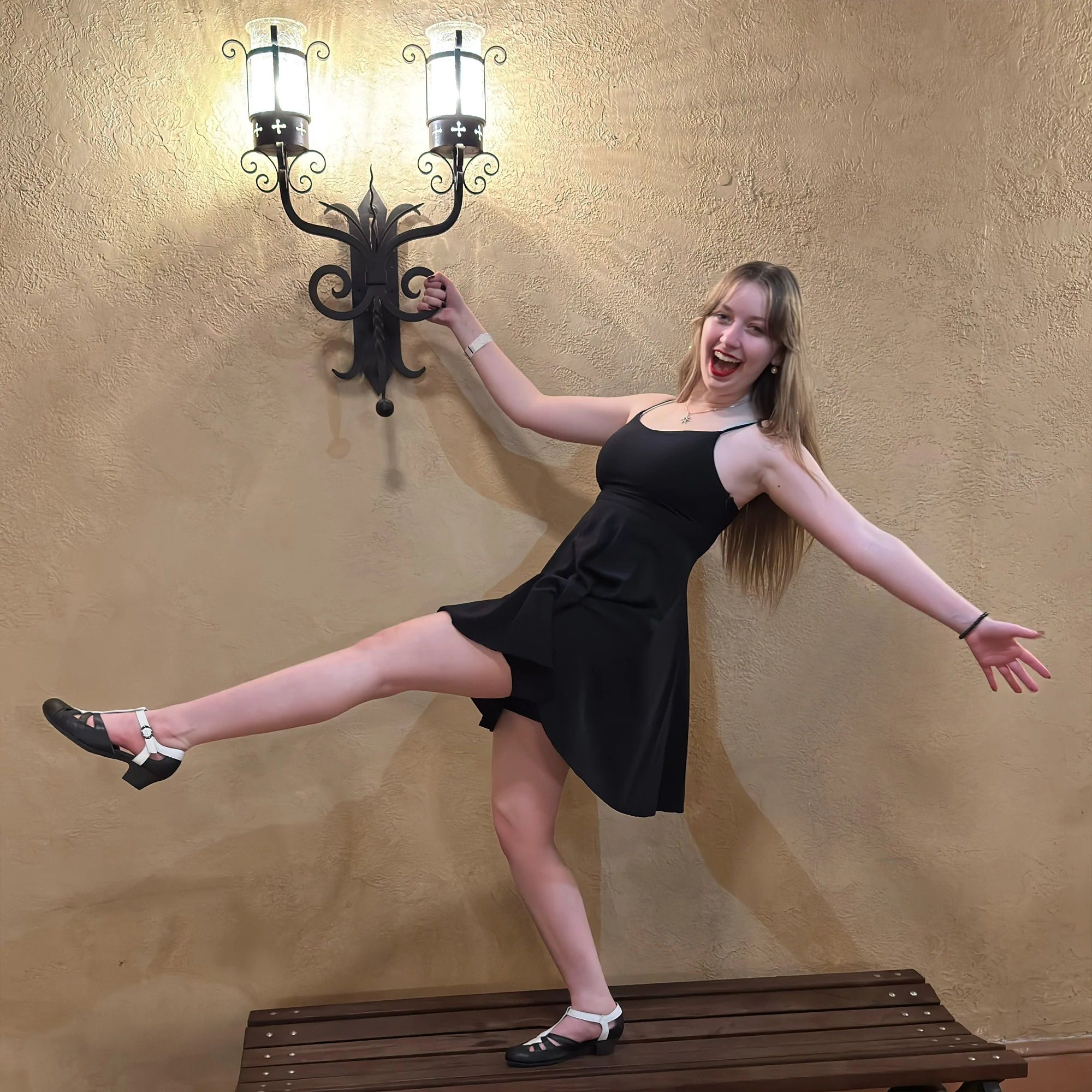 Aris Allen Aris Allen Black and White T-Strap Dance Shoes thumbnail 7