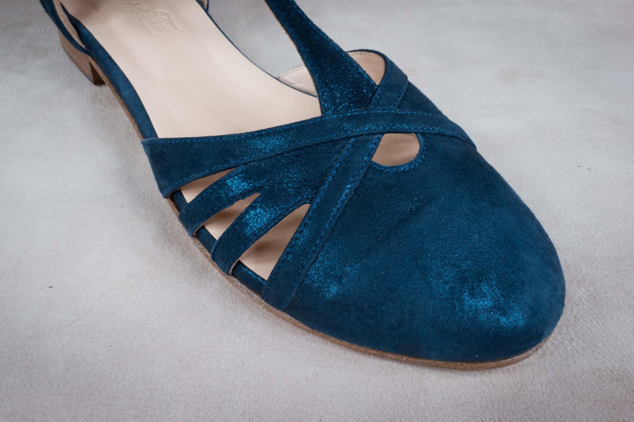 Groovy Fox Classy Flats – Velvet Blue – Size 37 thumbnail 3