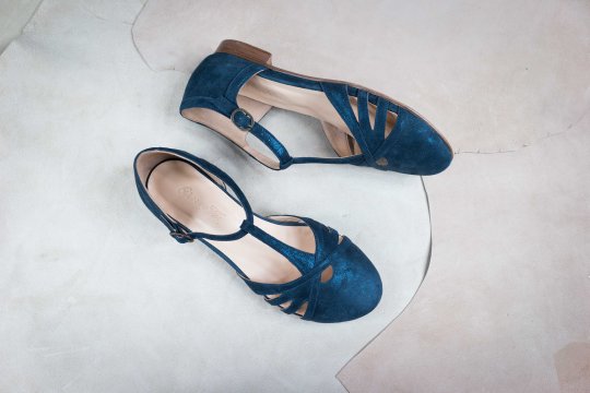 Groovy Fox Classy Flats – Velvet Blue – Size 37 thumbnail 2