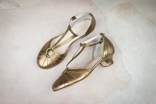 Groovy Fox Deco – Old Gold – 3.5 cm heels thumbnail 2