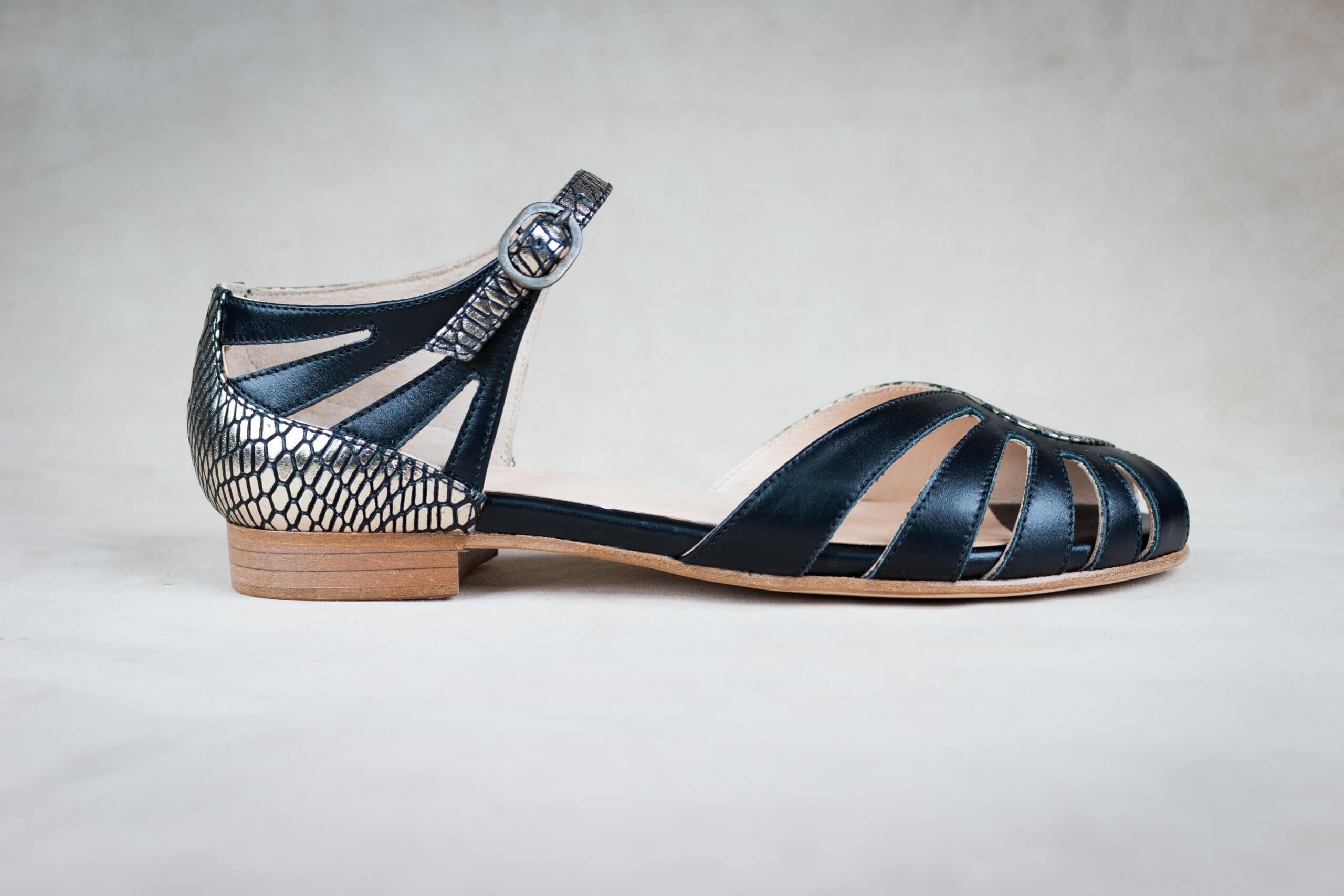 Groovy Fox Chic Flats – Wild Black – thumbnail 4