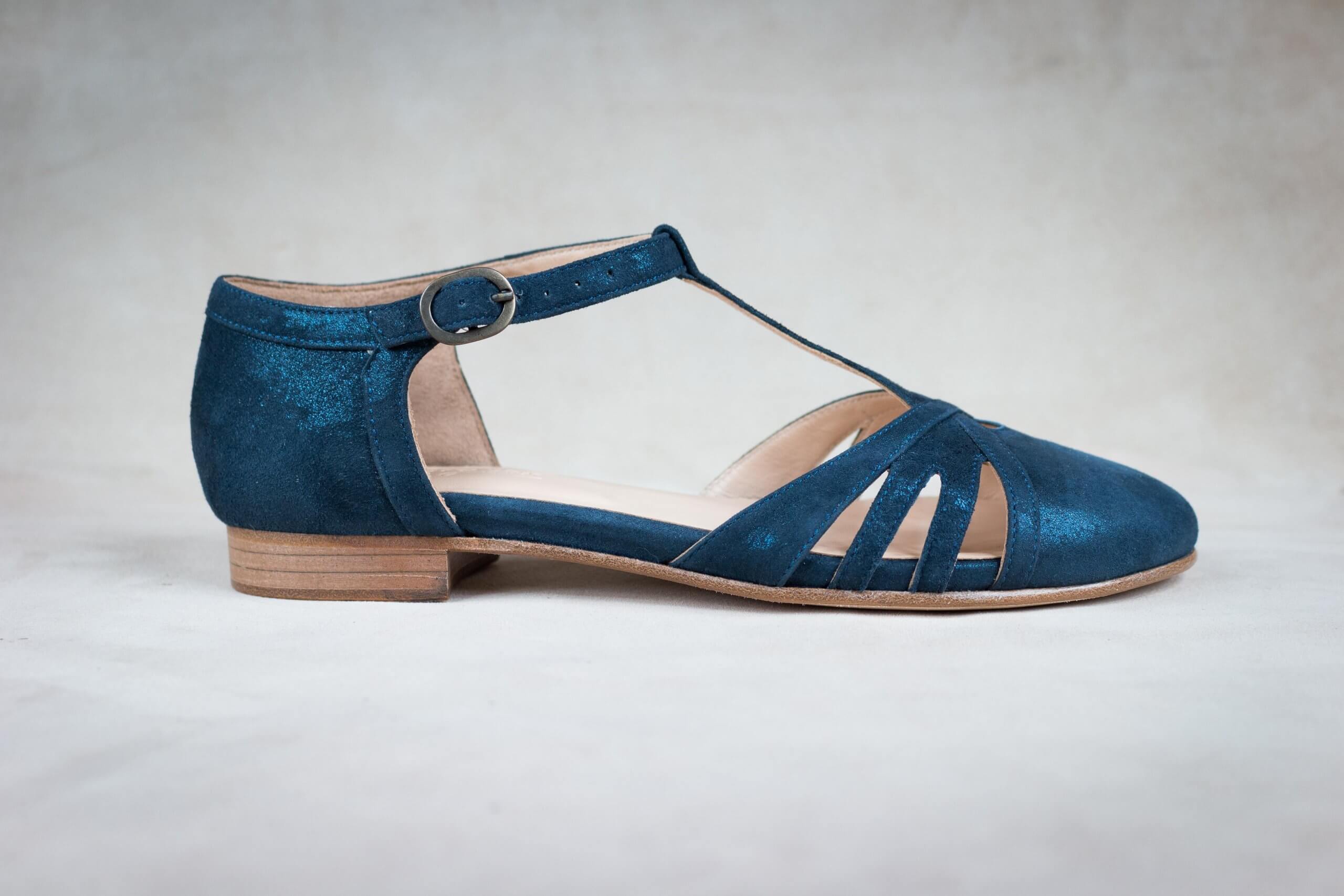 Groovy Fox Classy Flats – Velvet Blue – Size 37 thumbnail 3