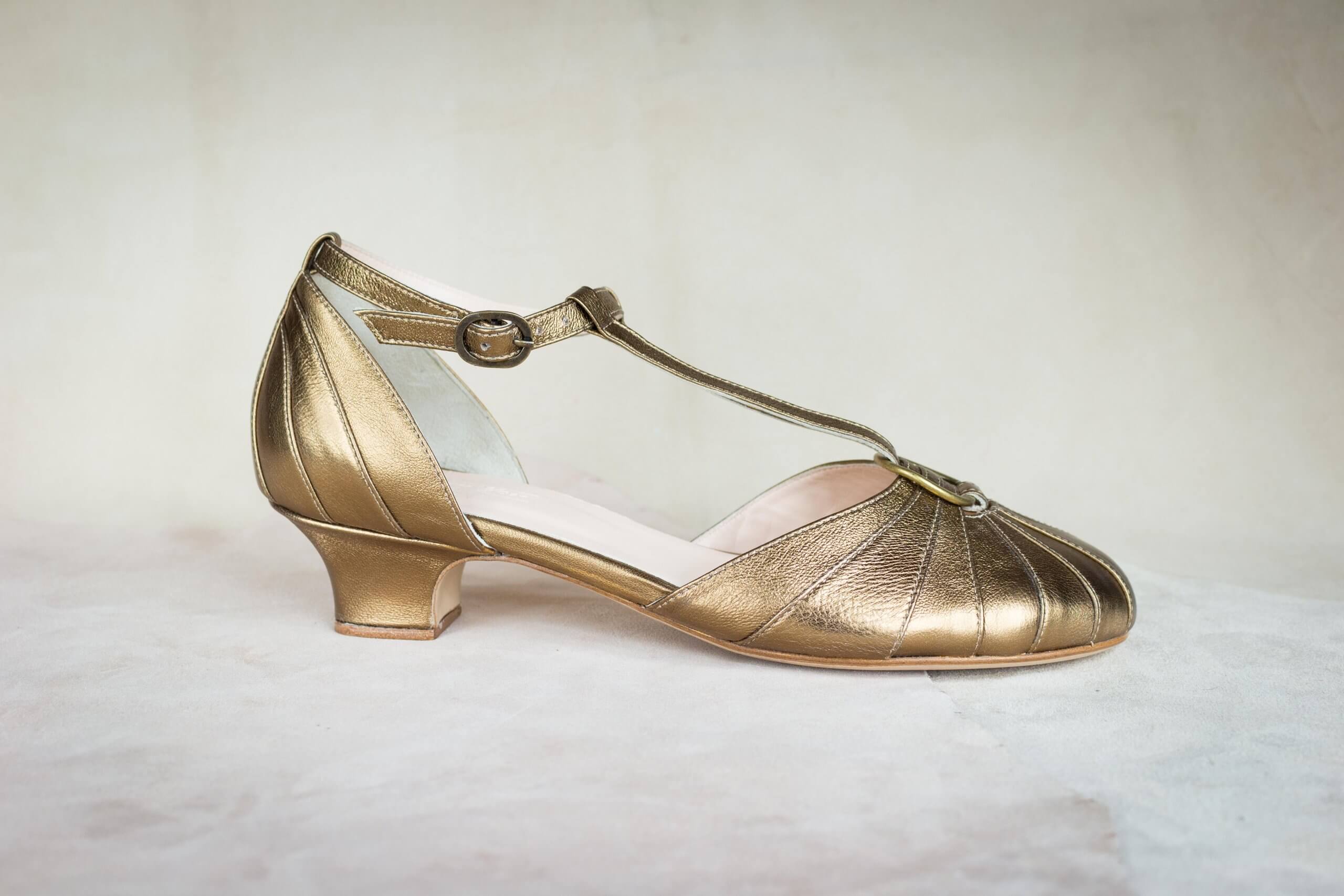 Groovy Fox Deco – Old Gold – 3.5 cm heels thumbnail 2