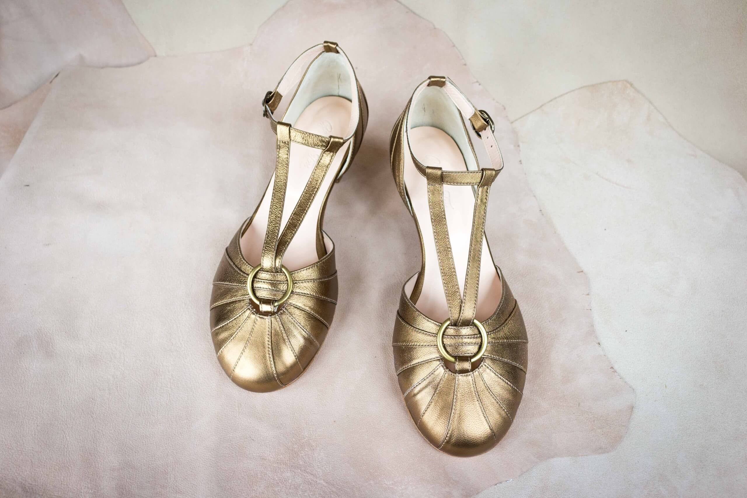 Groovy Fox Deco – Old Gold – 3.5 cm heels thumbnail 4