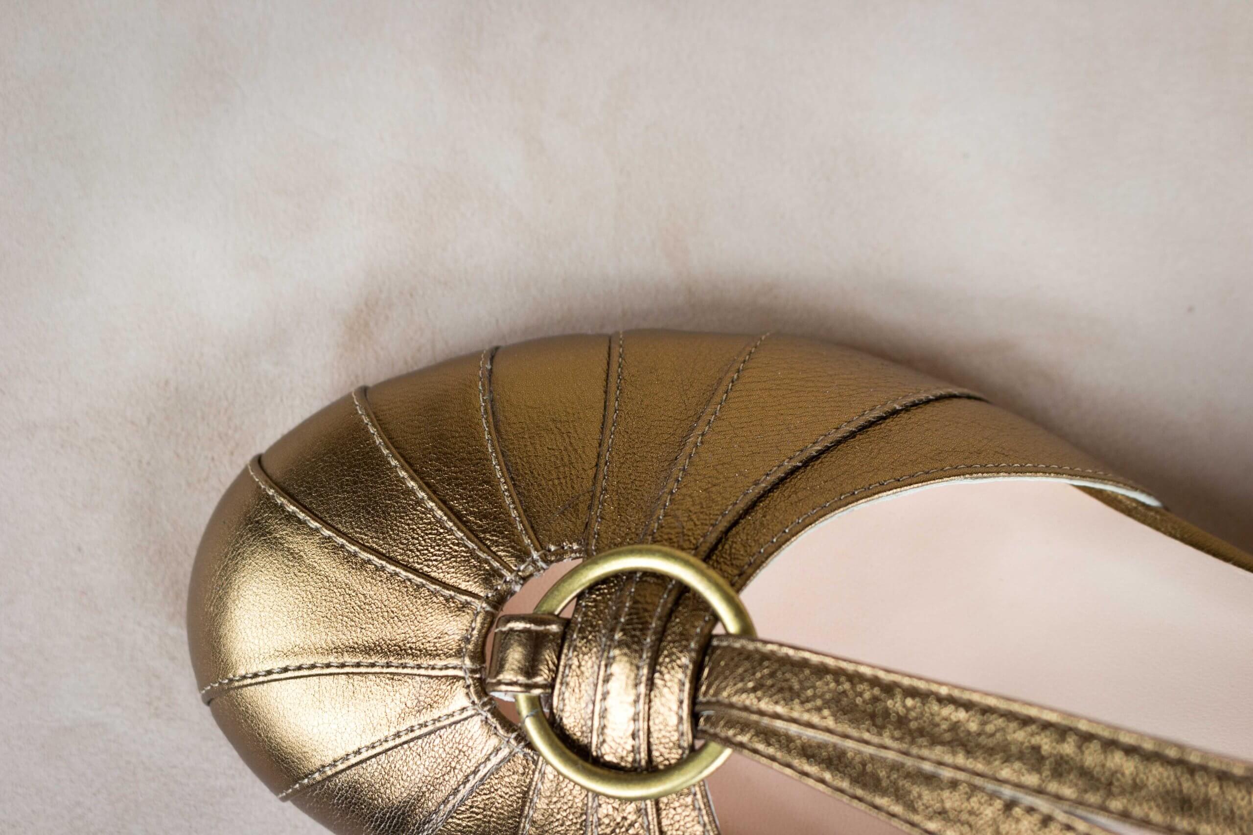 Groovy Fox Deco – Old Gold – 3.5 cm heels thumbnail 6