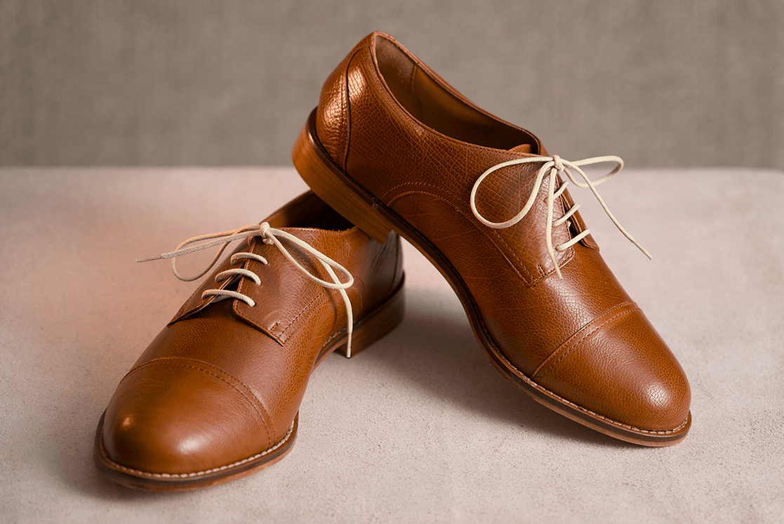 Groovy Fox Sleek – Leather Sole Derby – Aged Cognac thumbnail 3