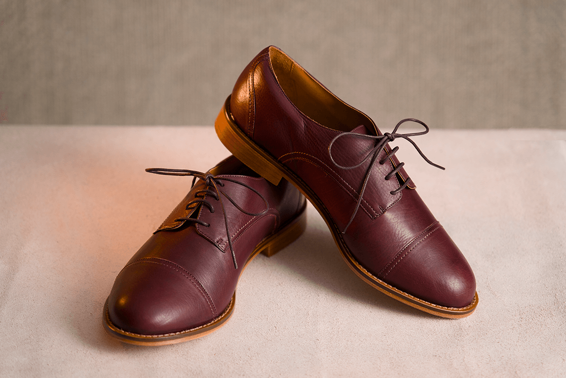Groovy Fox Sleek – Leather Sole Derby – Vintage Merlot thumbnail 3