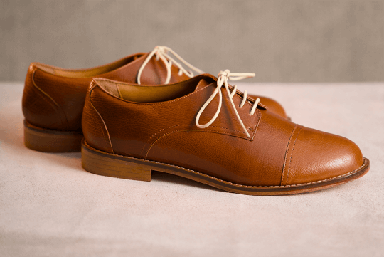 Groovy Fox Sleek – Leather Sole Derby – Aged Cognac thumbnail 2