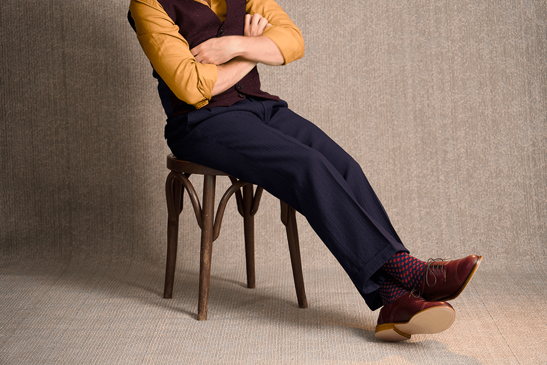 Groovy Fox Sleek – Leather Sole Derby – Vintage Merlot thumbnail 3