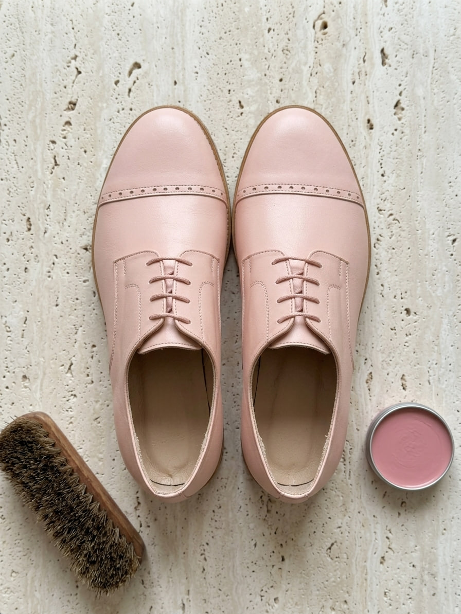 Harlem Shoes California Pink Leather Street Rubber Sole thumbnail 4