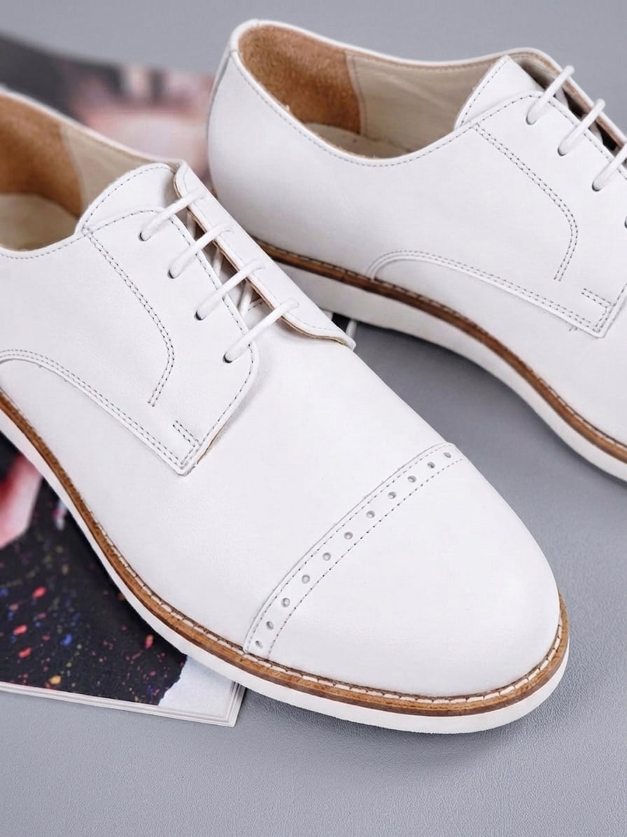 Harlem Shoes California White Leather with Eva Sole thumbnail 4