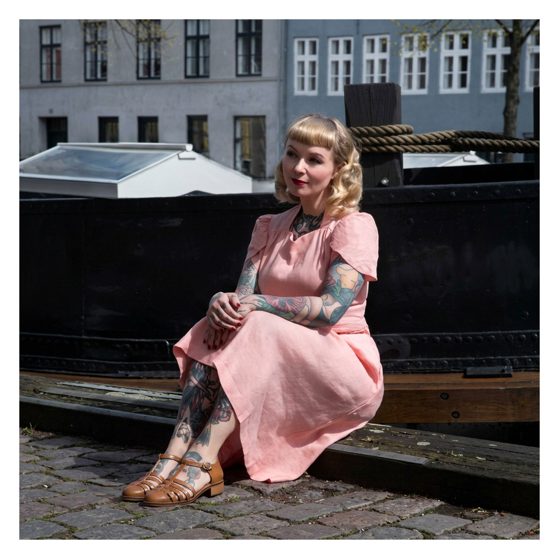 Madame Dynamite Gabrielle Brown Leather — 1/8