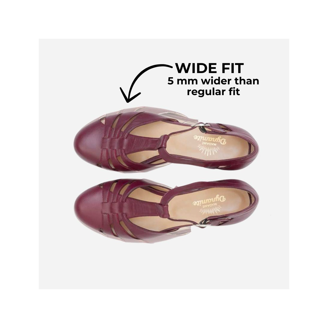 Madame Dynamite Wide fit - Mini Dynamite red wine — 1/7