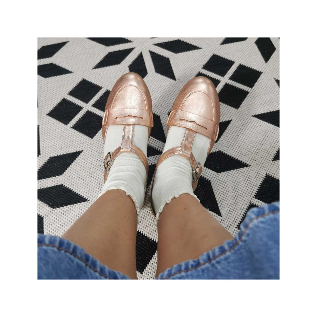 Madame Dynamite Wide fit - Mocasines Everyday Rose Gold thumbnail 2