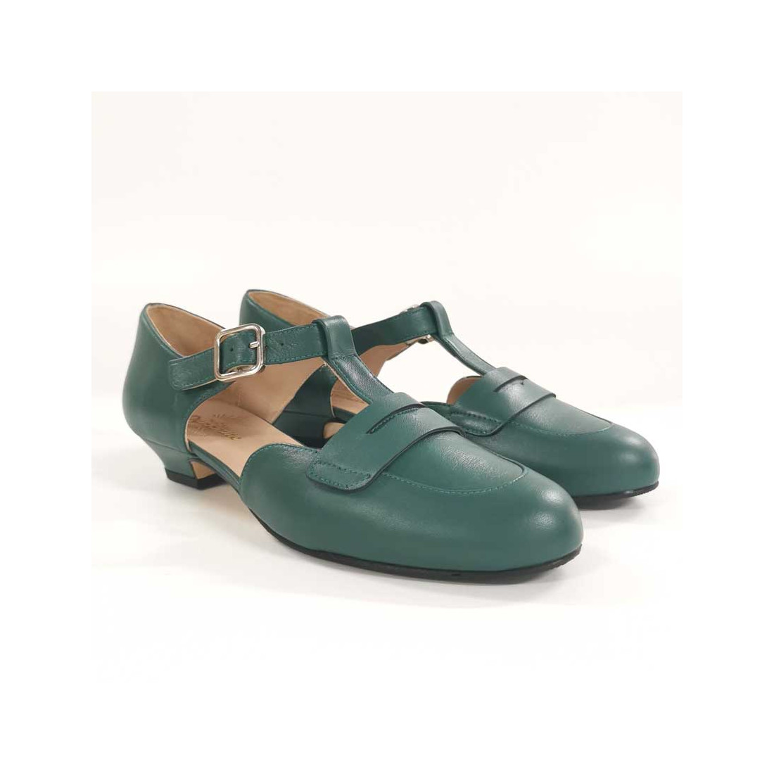 Madame Dynamite Wide fit - Mocasines Everyday Green Bottle thumbnail 5