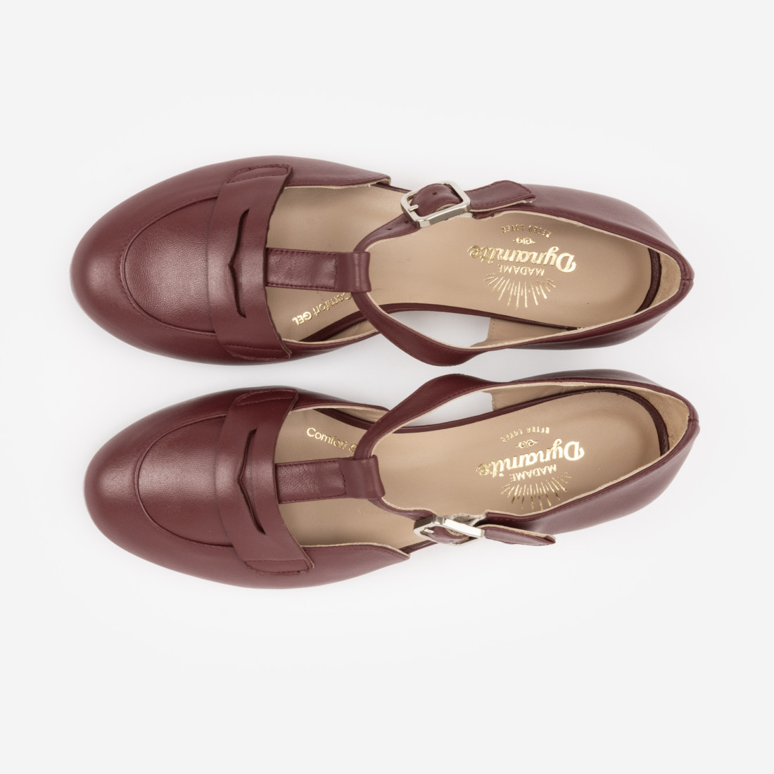 Madame Dynamite Wide fit - Mocasines Everyday Red Wine thumbnail 3