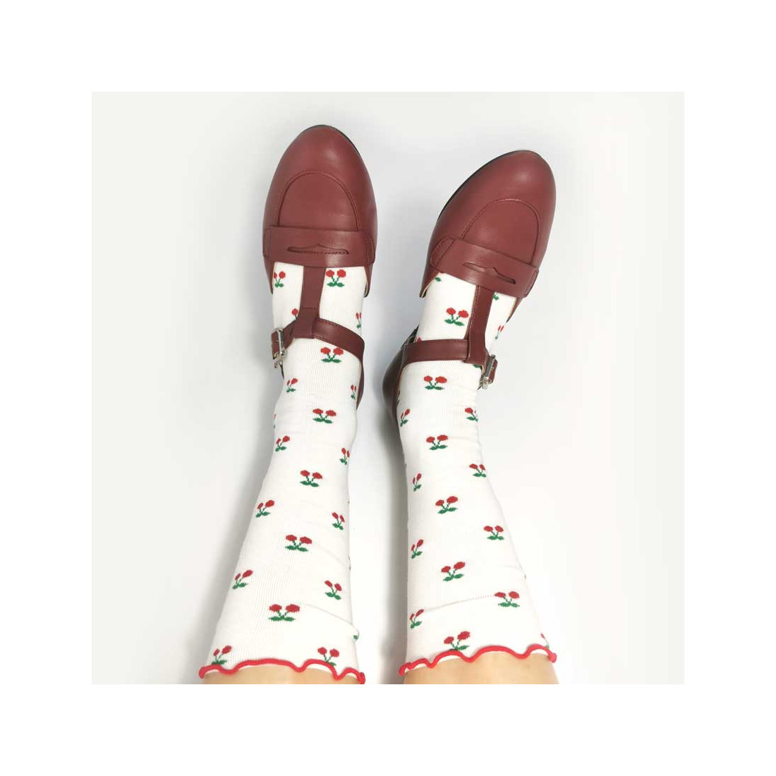 Madame Dynamite Wide fit - Mocasines Everyday Red Wine thumbnail 5