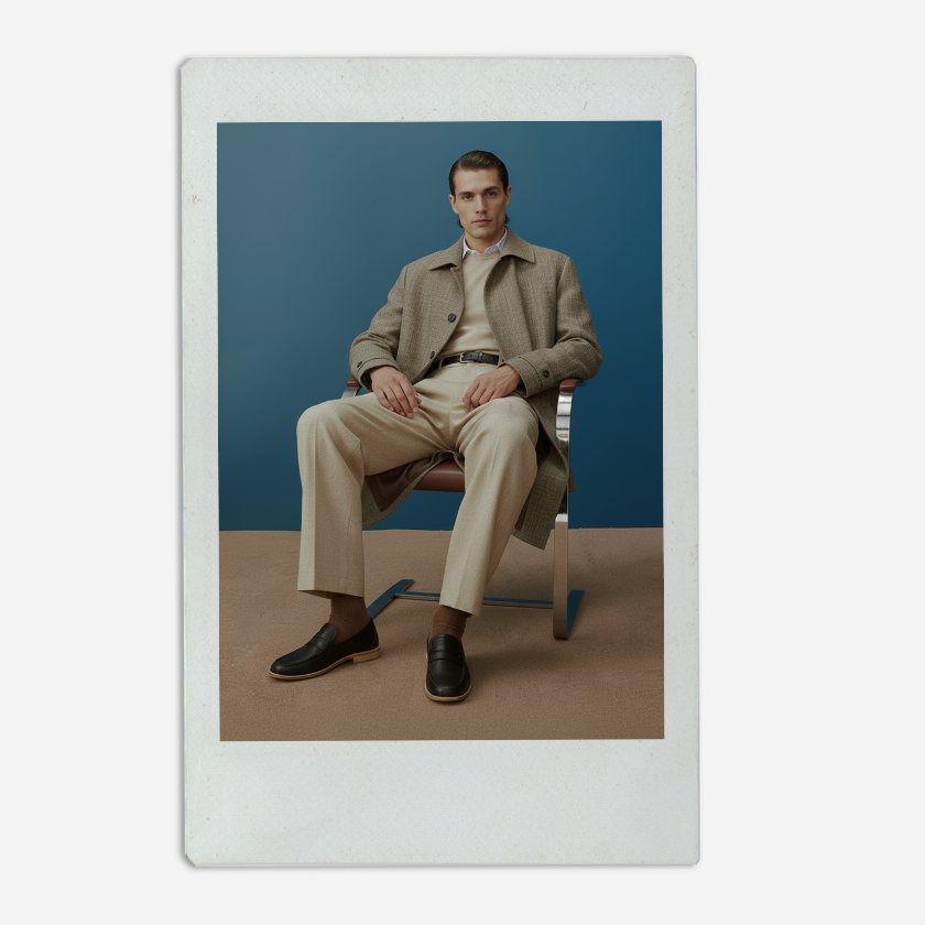 Madame Dynamite Black loafers for swing dancing - Men thumbnail 2