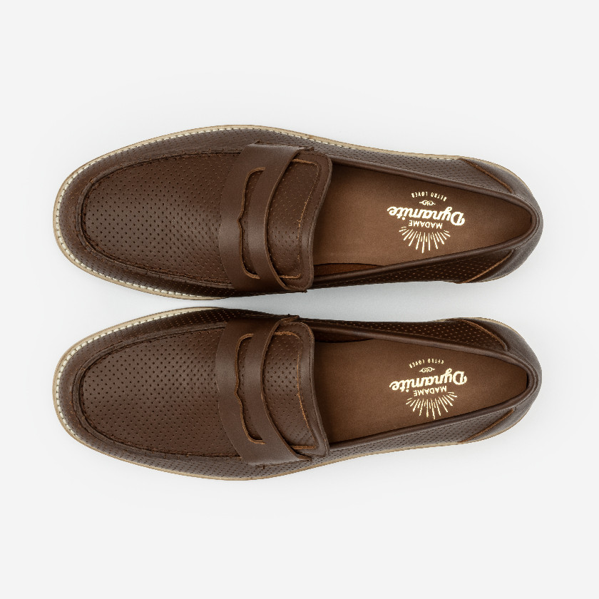 Madame Dynamite Brown loafers for swing dancing - Men thumbnail 4