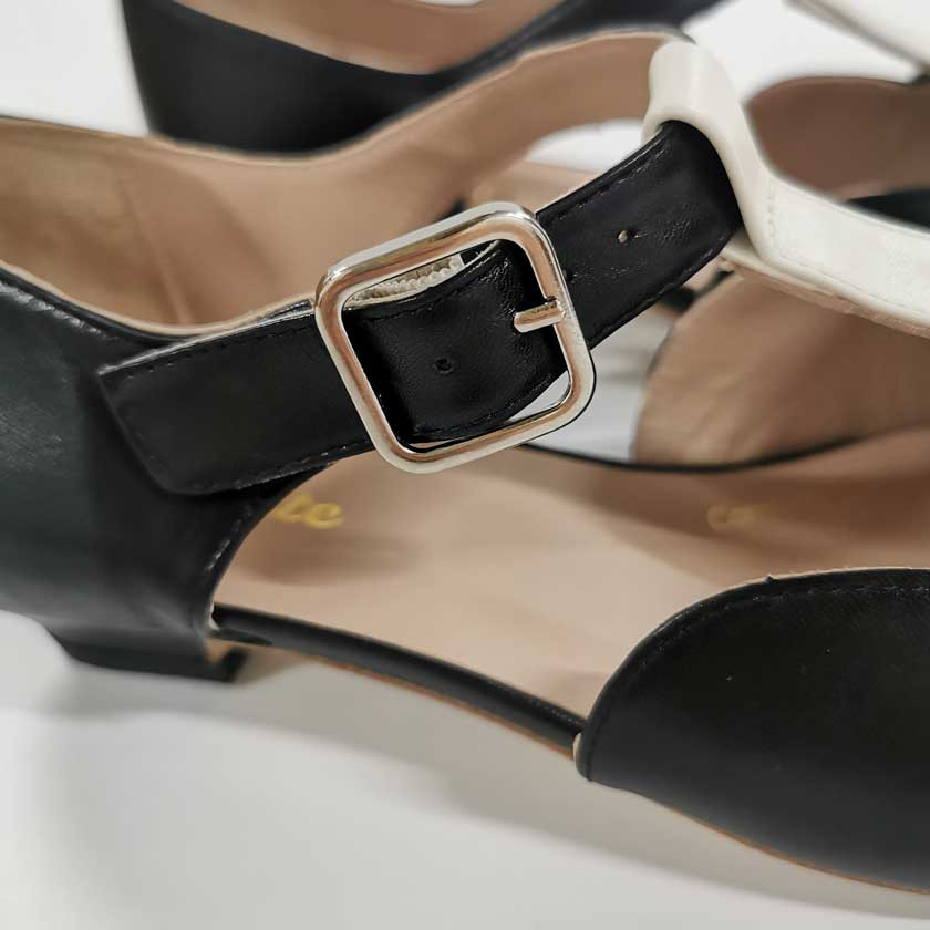 Madame Dynamite Wide fit - Loafers Black & White thumbnail 5