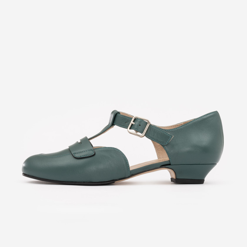Madame Dynamite Wide fit - Loafers Everyday Green Bottle thumbnail 4