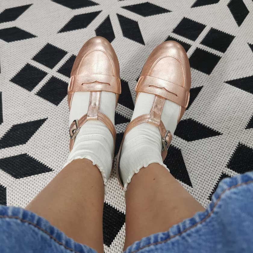 Madame Dynamite Wide fit - Loafers Everyday Rose Gold thumbnail 2