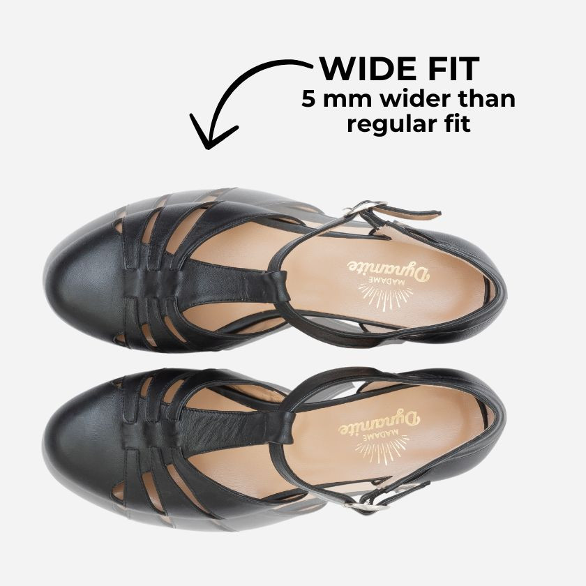 Madame Dynamite Wide fit - mini dynamite black thumbnail 5