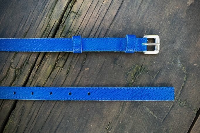 Saint Savoy Leather Belt – Lapis thumbnail 2