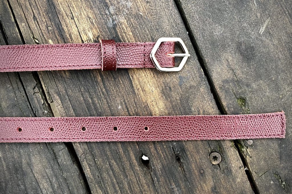 Saint Savoy Leather Belt – Mahogany — 1/5