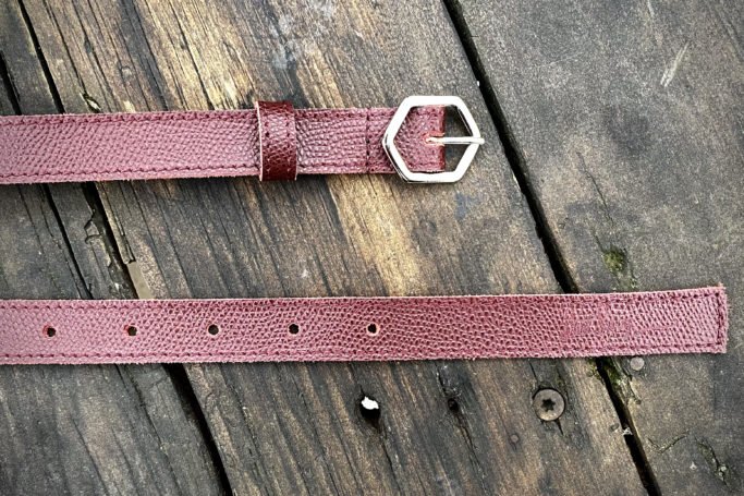 Saint Savoy Leather Belt – Mahogany thumbnail 2