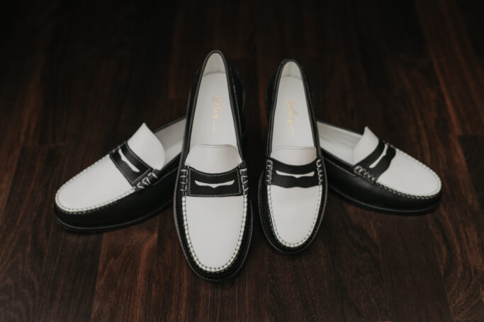 Saint Savoy PENNY LOAFER Black & White thumbnail 2