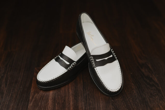 Saint Savoy PENNY LOAFER Black & White thumbnail 4