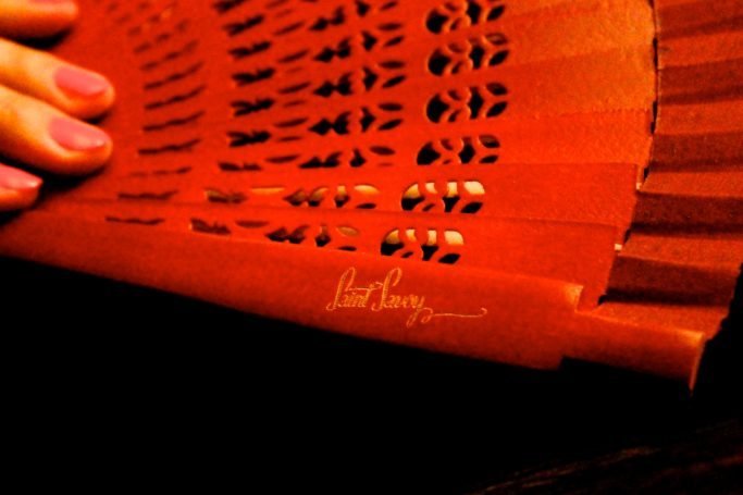 Saint Savoy Hand-Fan “COCO” Maroon thumbnail 3