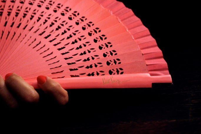 Saint Savoy Hand-Fan “COCO” Orange thumbnail 3