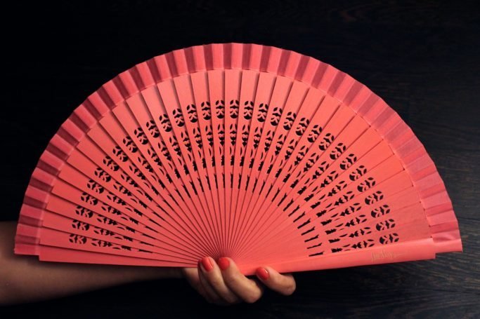 Saint Savoy Hand-Fan “COCO” Orange thumbnail 4