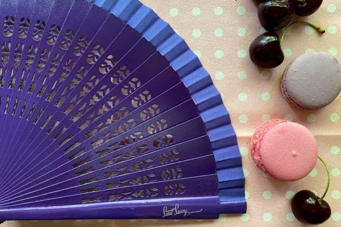 Saint Savoy Hand-Fan “COCO” Purple thumbnail 2