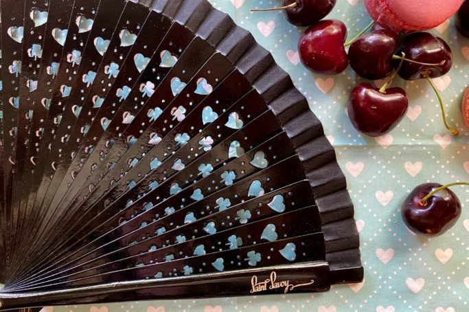 Saint Savoy Hand-Fan “FORTUNA” Black thumbnail 2