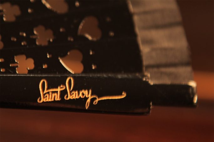 Saint Savoy Hand-Fan “FORTUNA” Black thumbnail 5