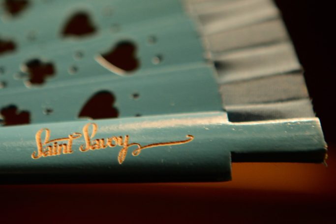 Saint Savoy Hand-Fan “FORTUNA” Blue thumbnail 5