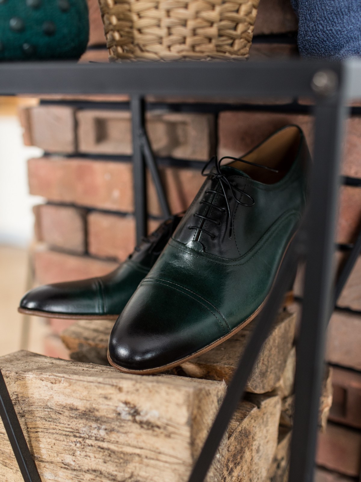 Swing It Shoes Frankie Dark Green Oxfords — 1/12