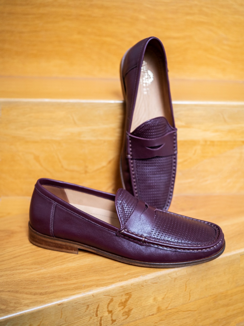 Swing It Shoes Penny Loafers Claret — 1/3