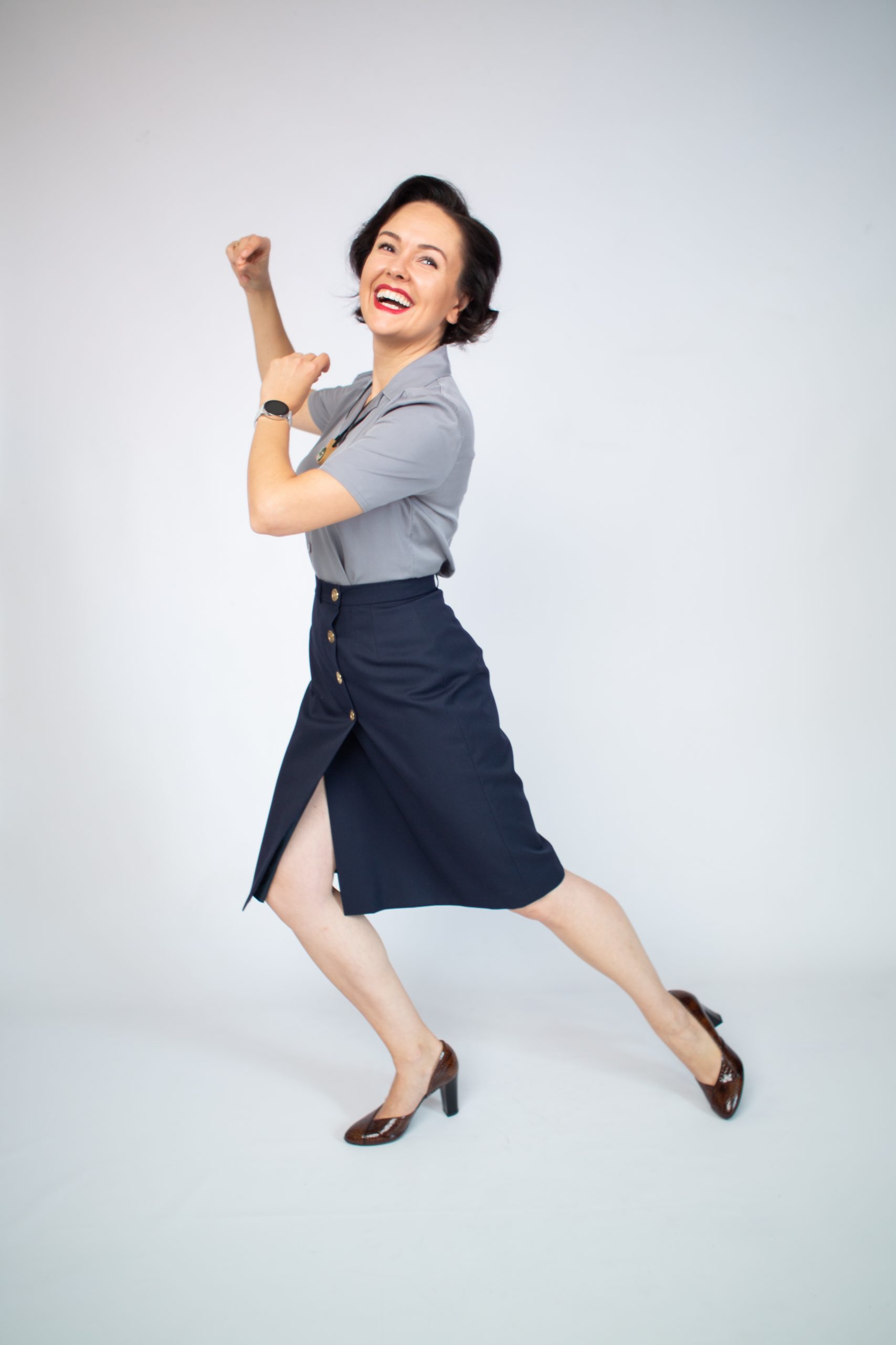 Swing It Shoes Midnight Blue Skirt — 1/4