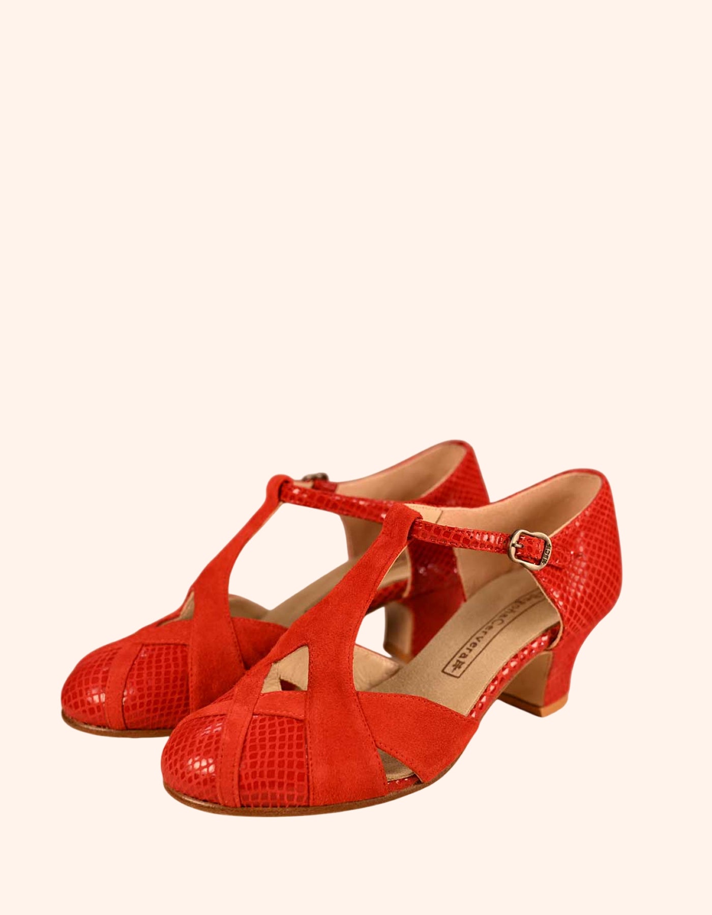 Swingz ZAPATO DE BAILE PARA MUJER | CLÁSICO ESPAÑOL V ROJO thumbnail 2