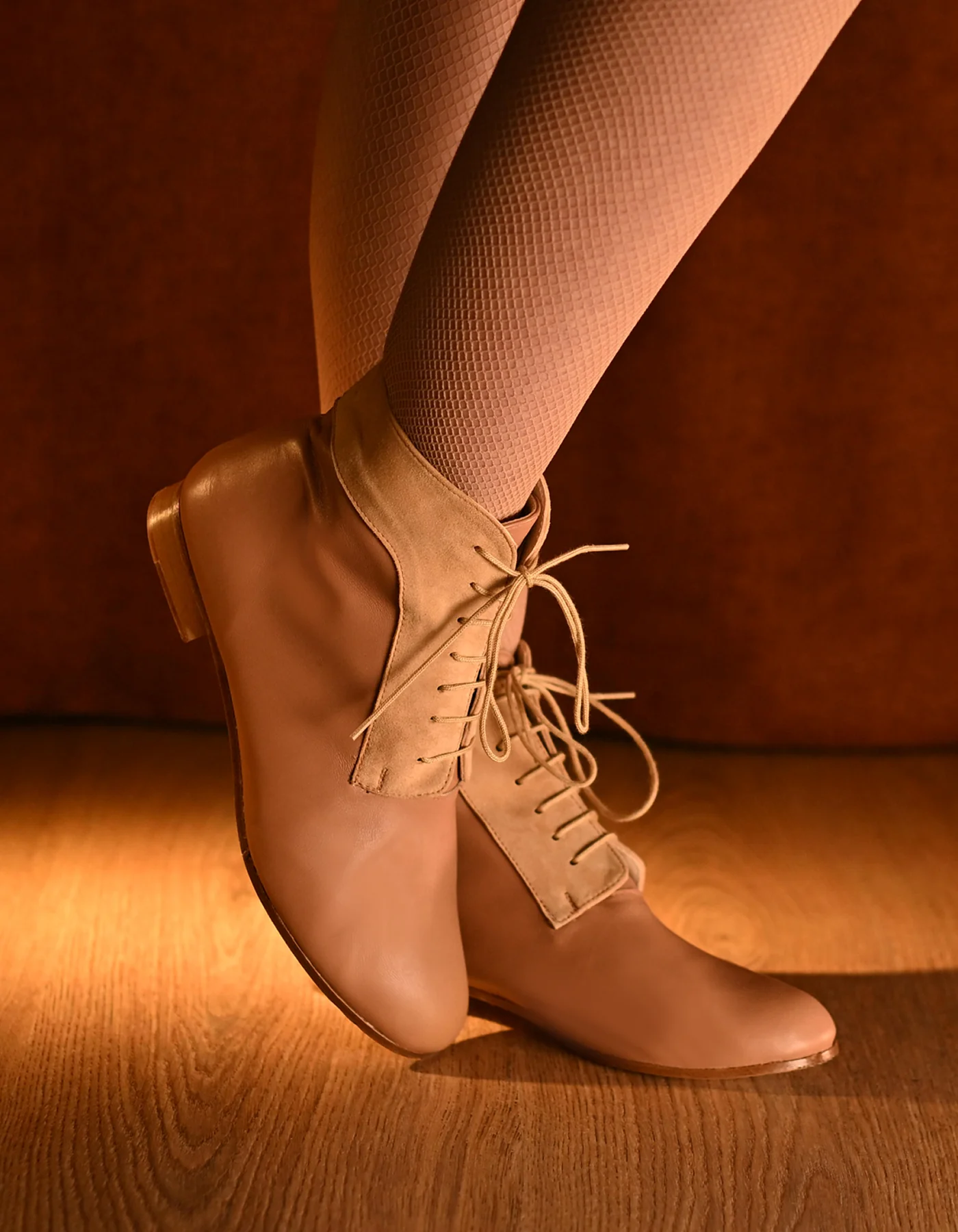 Swingz Women's Dance Booties | Beige Elegance thumbnail 2