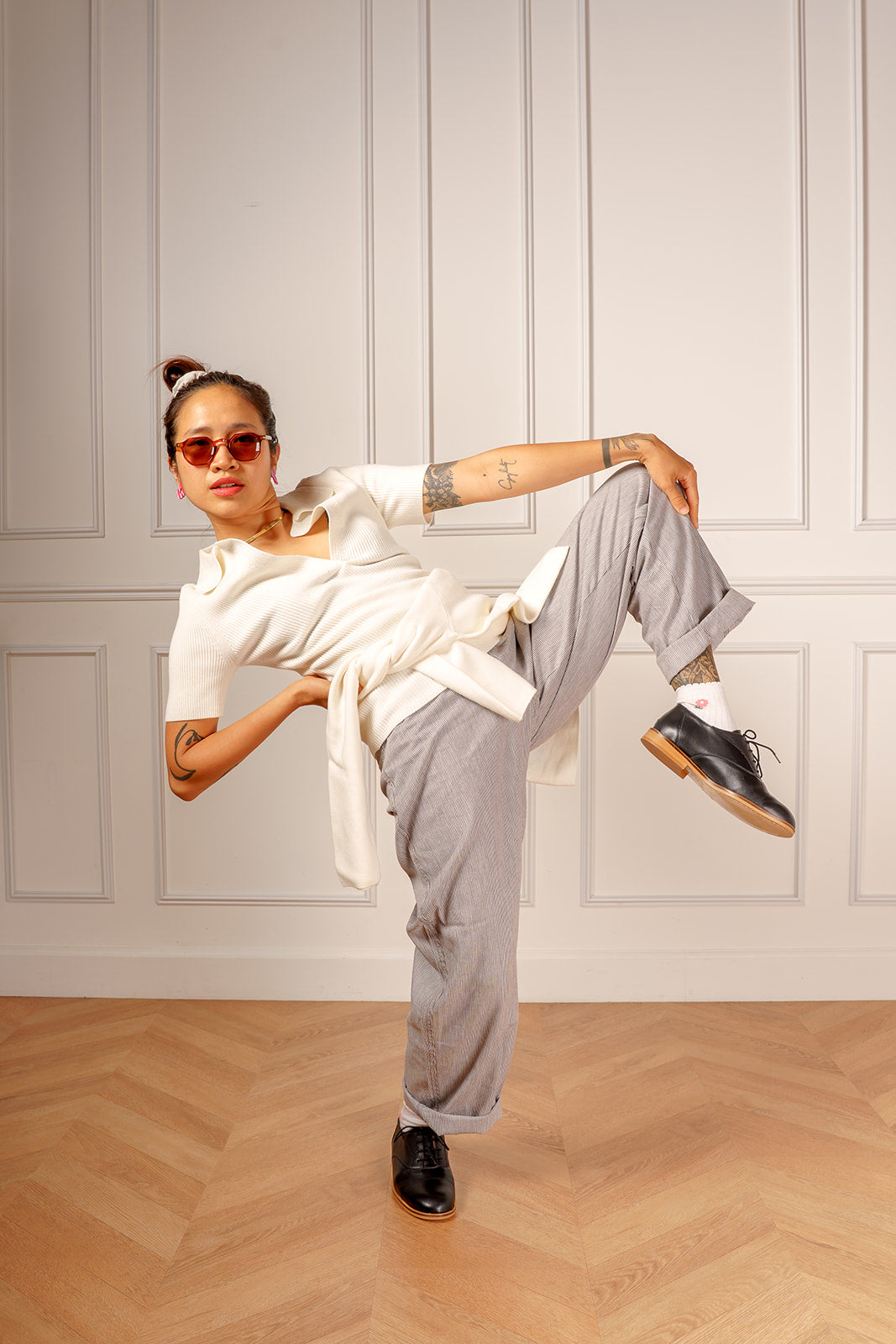 Swivells Elliot - Derbies Noires en Cuir thumbnail 2