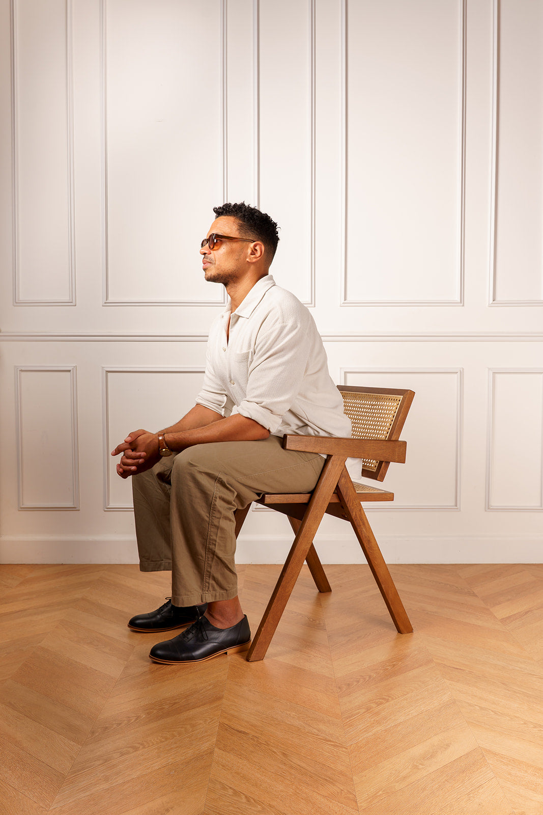 Swivells Elliot - Derbies Noires en Cuir thumbnail 3