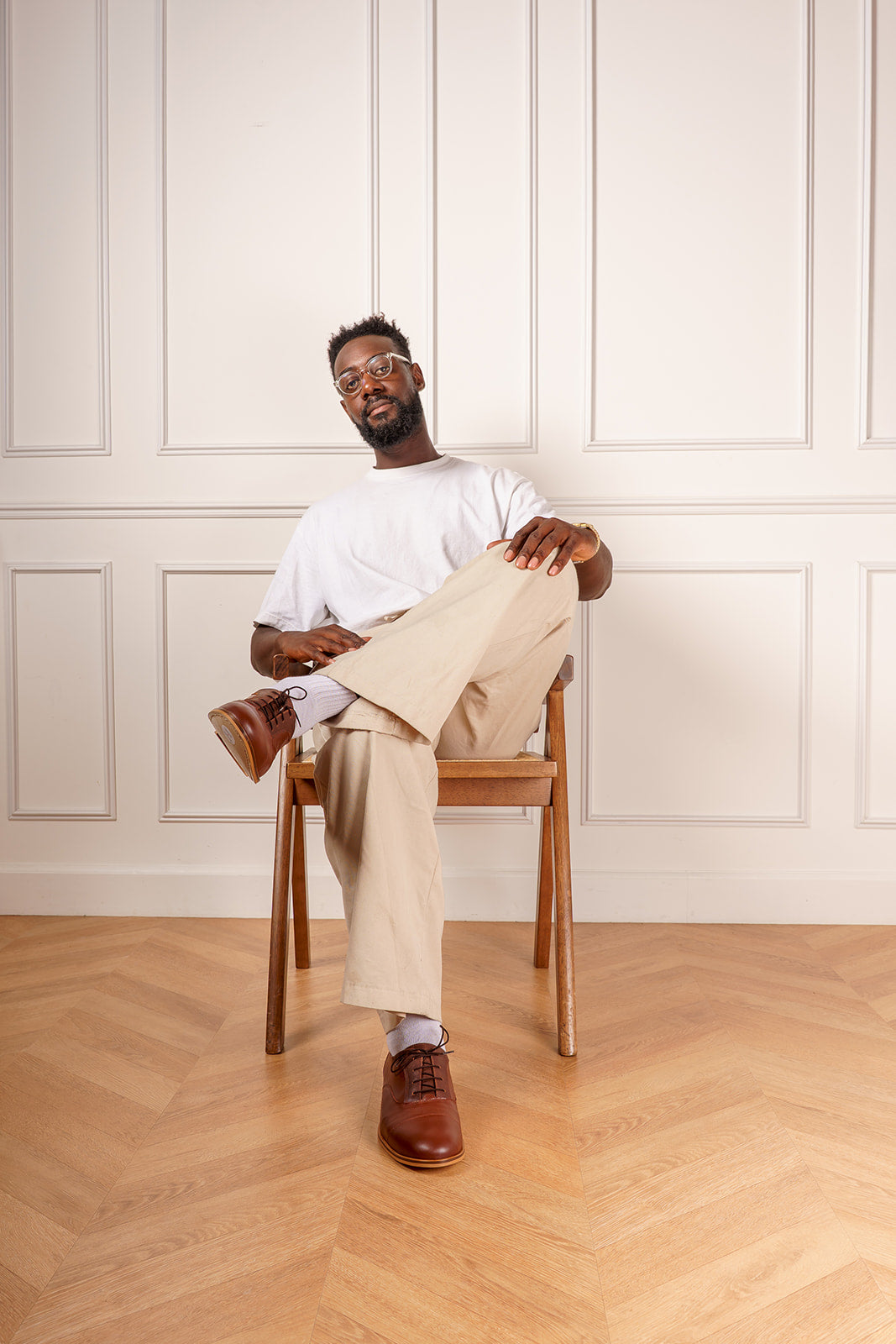 Swivells Oscar - Derbies Marron en Cuir thumbnail 4