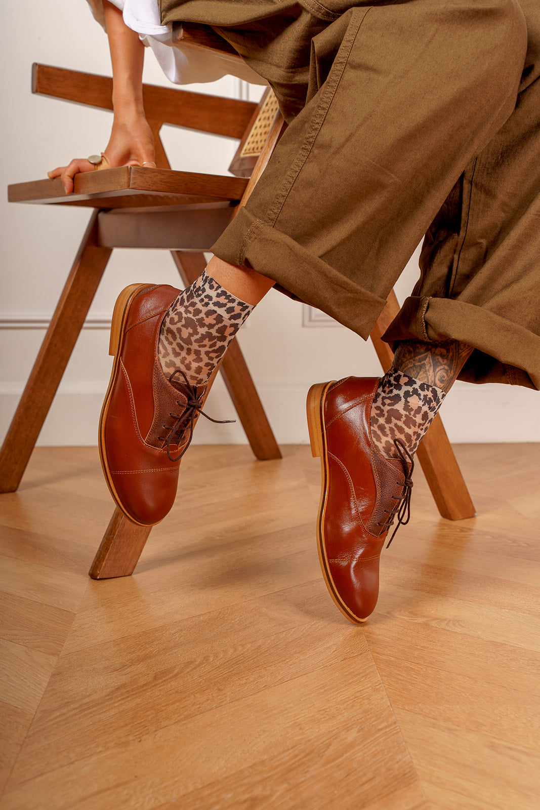 Swivells Oscar - Derbies Marron en Cuir thumbnail 7